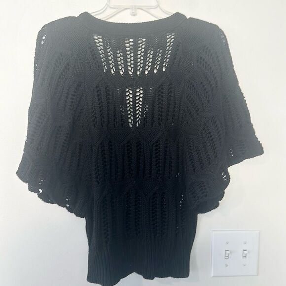 Jillian Nicole Black Knit Cardigan Sweater M - Picture 4 of 6